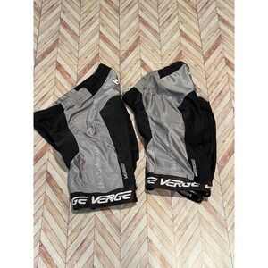 LOT Verge Sport Racing Padded‎ Cycling Shorts Black Gray Large